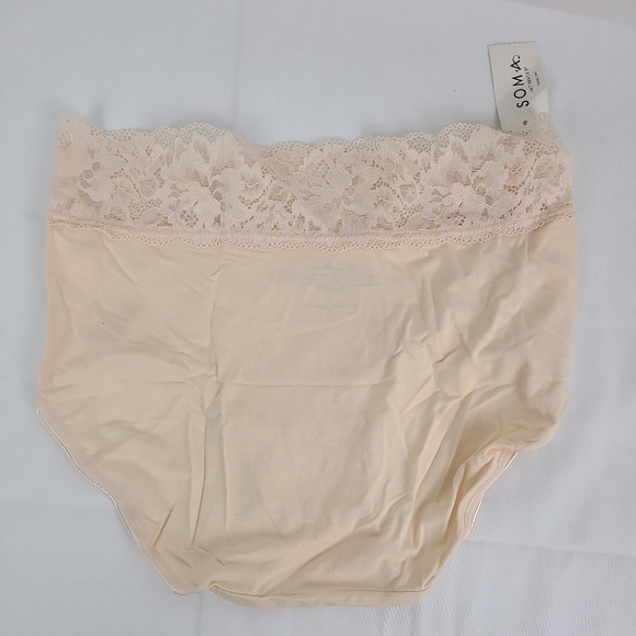 NEW Soma Intimates Ivory Lace Bikini Panty Soft NWT - Picture 4 of 4